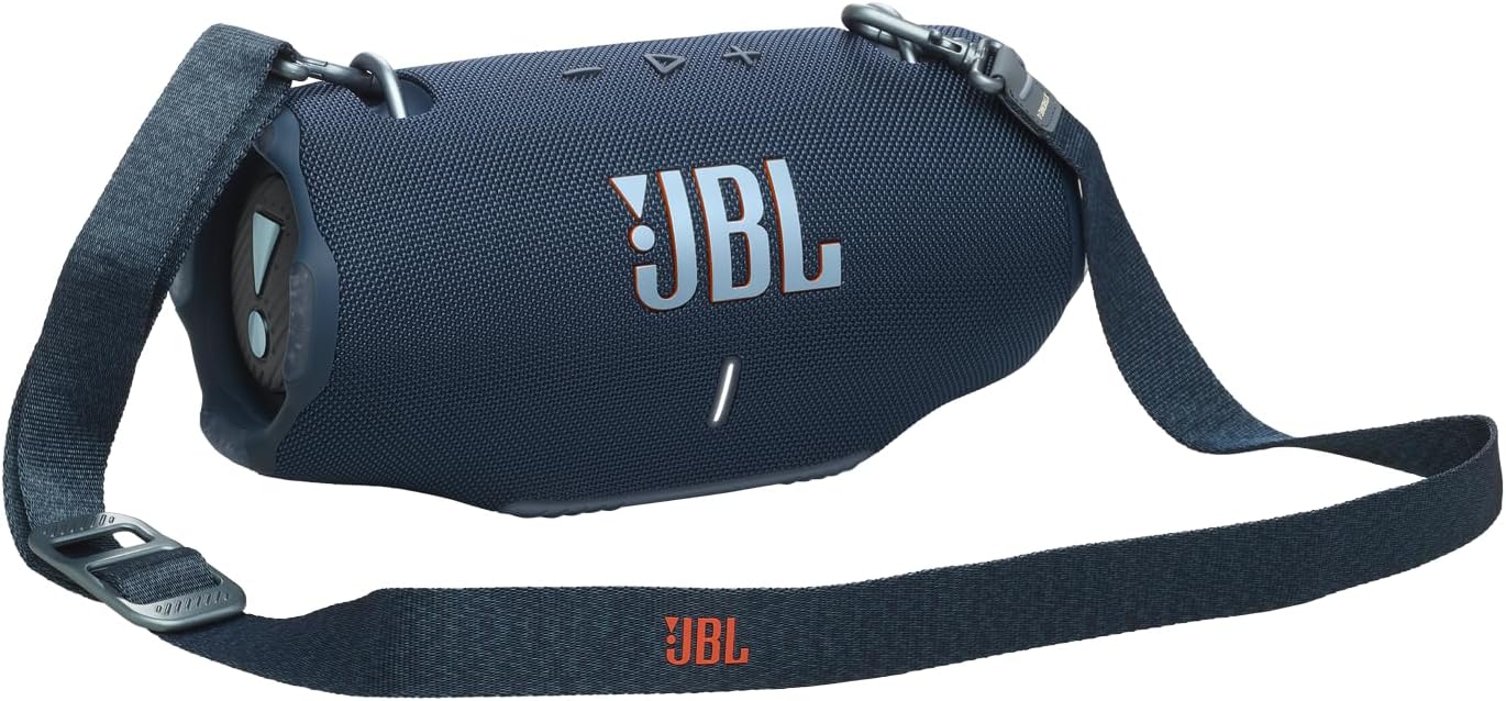 JBL Xtreme 4 - Portable Bluetooth Speaker, Powerful Sound and Deep Bass, IP67 Waterproof, 24 Hours of Playtime, Powerbank, PartyBoost for Multi-Speaker Pairing (Blue)