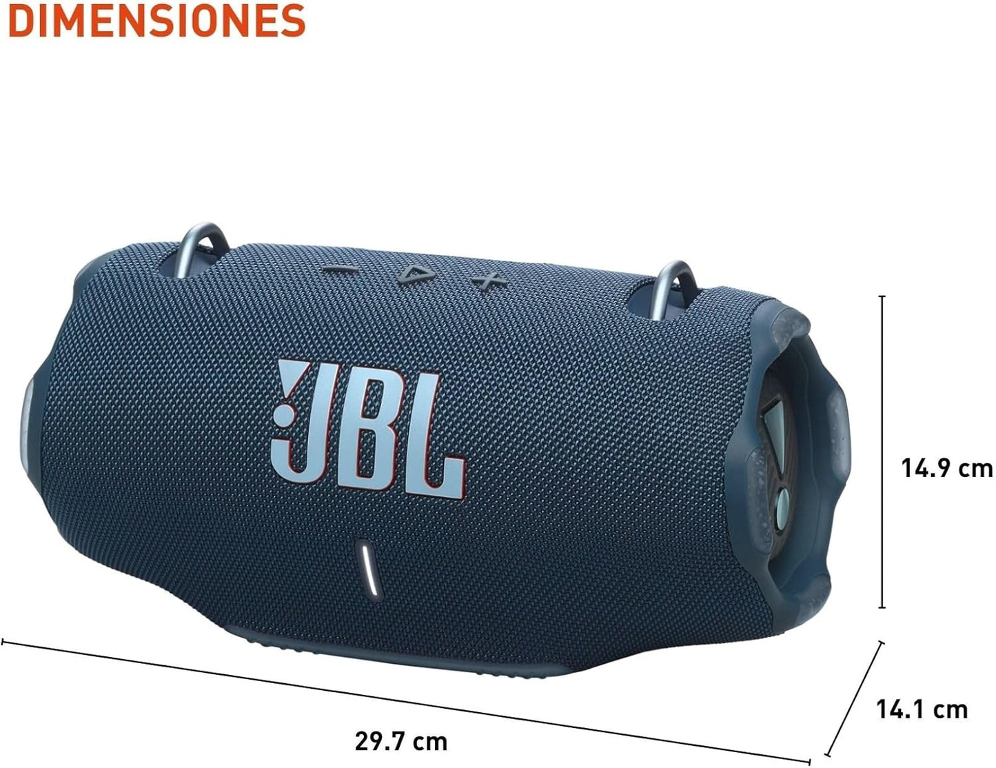 JBL Xtreme 4 - Portable Bluetooth Speaker, Powerful Sound and Deep Bass, IP67 Waterproof, 24 Hours of Playtime, Powerbank, PartyBoost for Multi-Speaker Pairing (Blue)