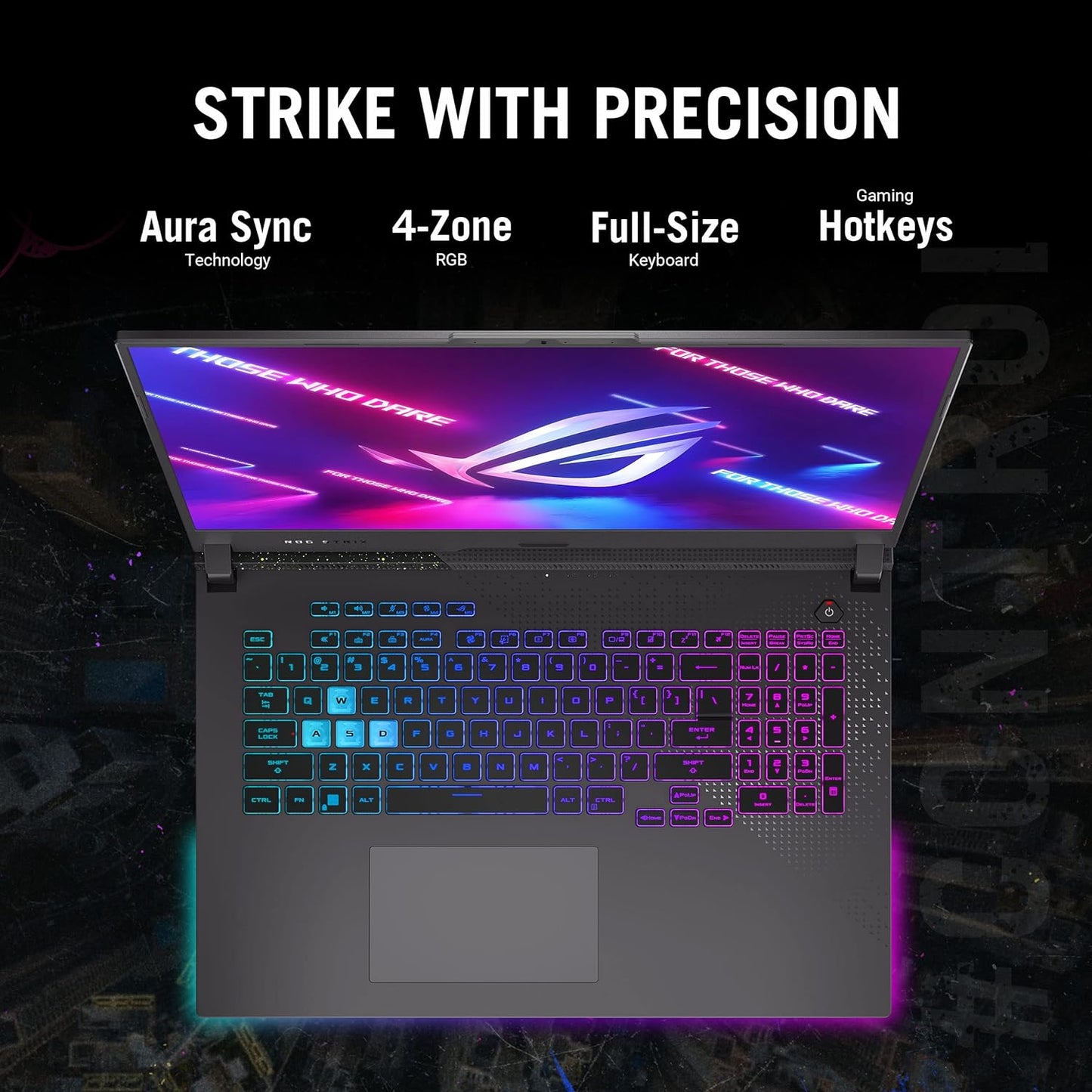 ASUS ROG Strix G17 (2023) Gaming Laptop, 17.3” QHD 240Hz, GeForce RTX 4060, AMD Ryzen 9 7945HX, 16GB DDR5, 1TB PCIe SSD, Wi-Fi 6E, Windows 11, G713PV-DS94, Eclipse Gray (Certified Refurbished)